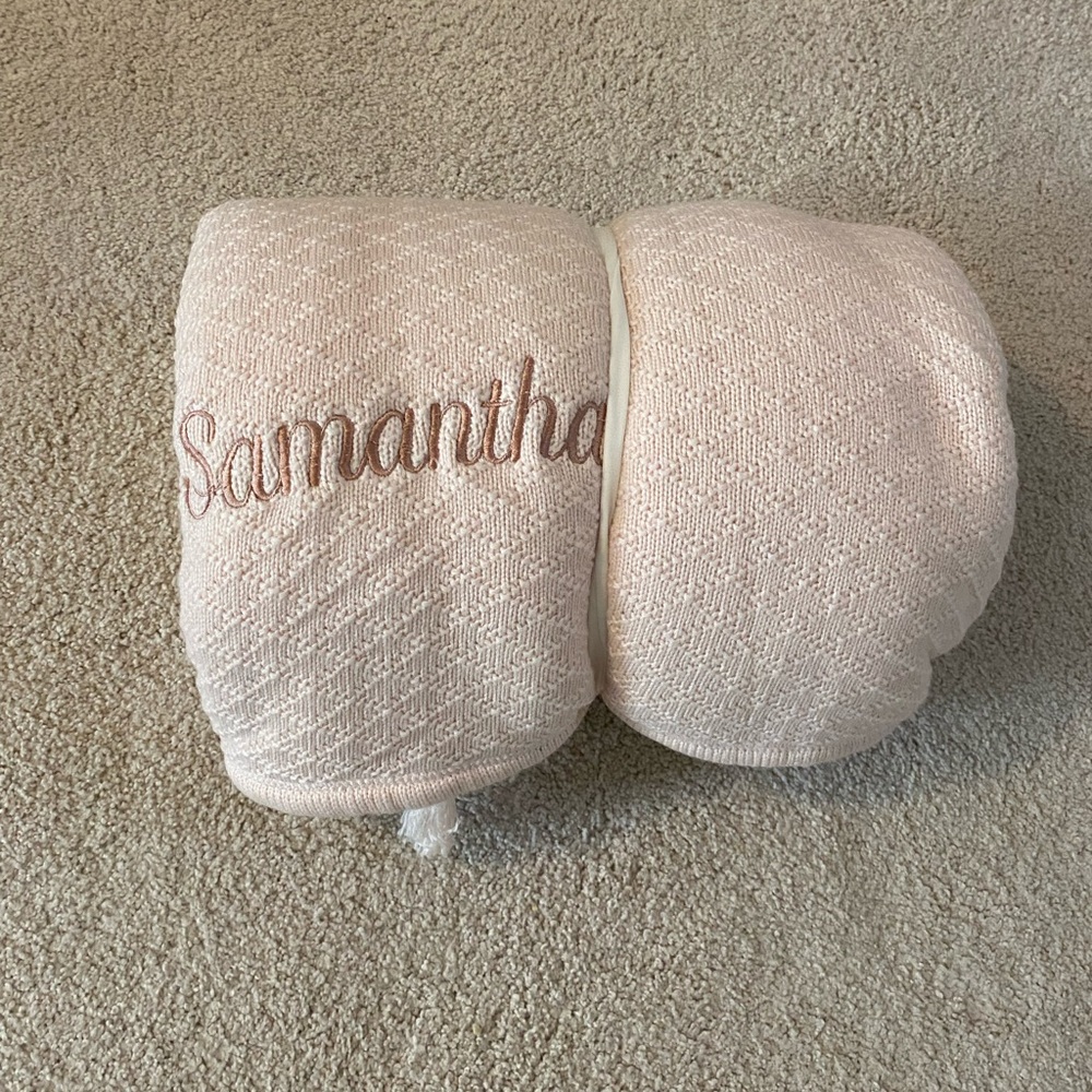 Pottery Barn Luxe Knit Sherpa Baby Blanket